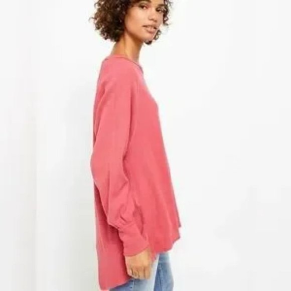 FREE PEOPLE  Amelia Thermal Long Sleeve Tee Various Sizes - Picture 2 of 3